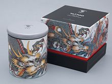Подарочный набор Свеча рисунок TATTOO Dragon аромат Аква арт. 81.31628.00.1