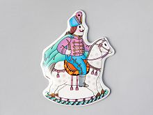 Елочная игрушка рисунок Всадник арт. 80.38545.00.1