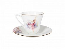 Чашка с блюдцем чайная форма Сад рисунок Фея сирени арт. 81.24855.00.1