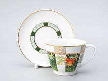 Чашка с блюдцем Вега рисунок Морозный январь арт. 81.29968.00.1