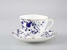 Чашка с блюдцем чайная форма Весенняя рисунок Splash арт. 81.29650.00.1