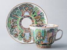 Чашка с блюдцем, форма Подарочная, рисунок Весенний Парк, арт 81.14820.00.1