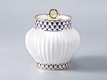 Сахарница форма Волна рисунок Кобальтовая сетка, арт. 80.06535.00.1
